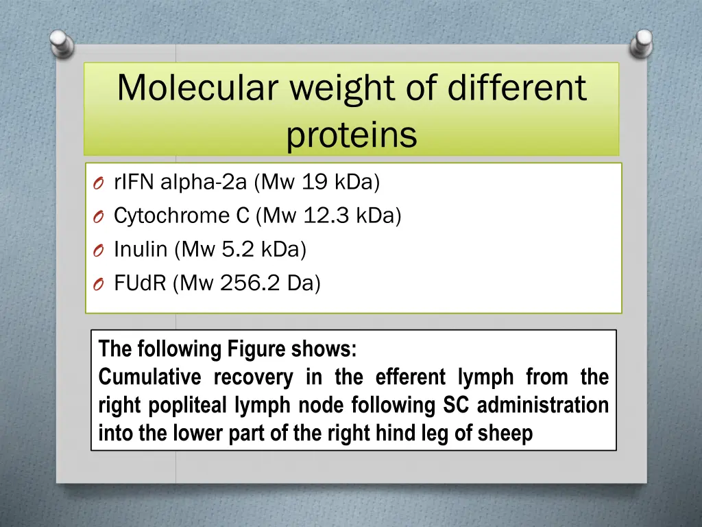 molecular weight of different proteins