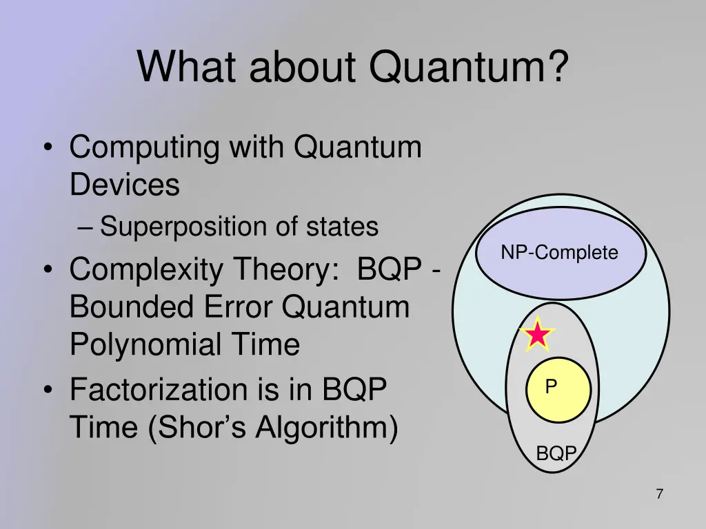 what about quantum