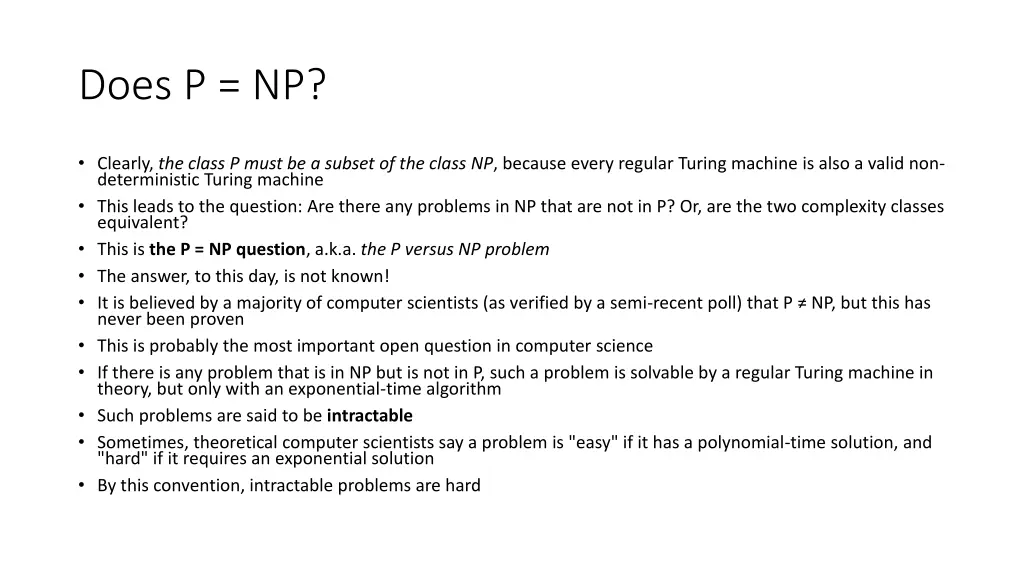 does p np