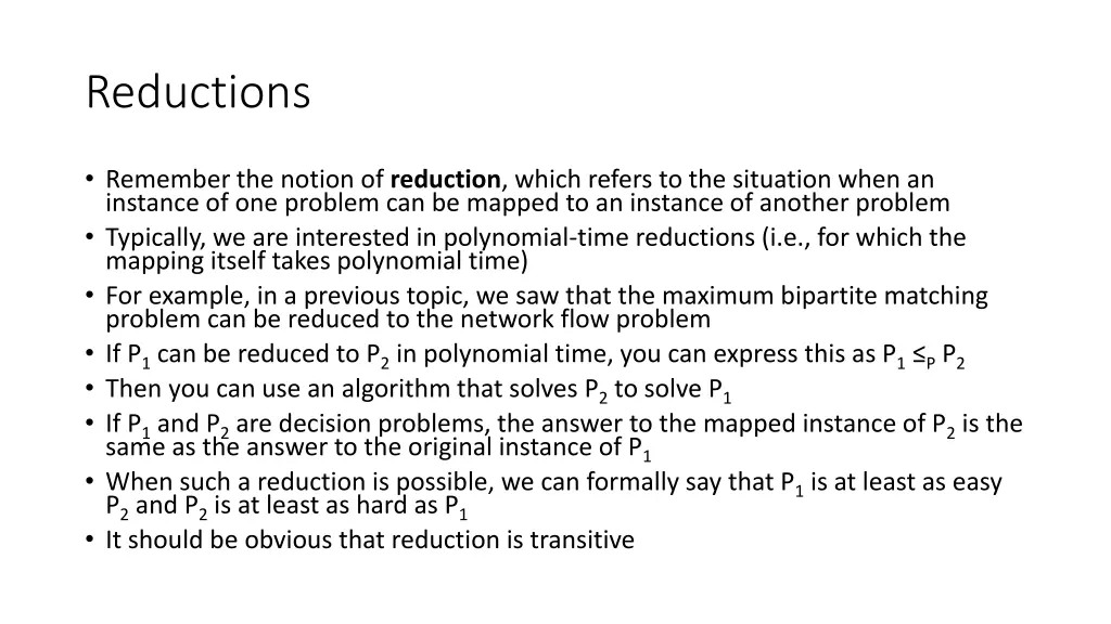 reductions