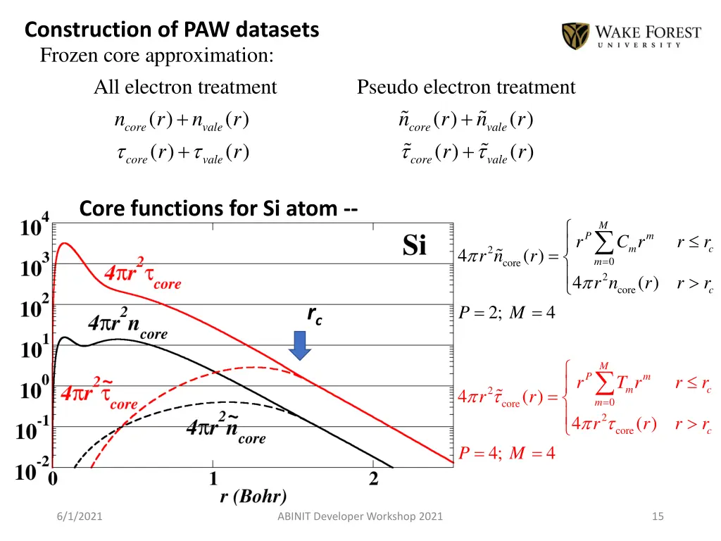 construction of paw datasets frozen core