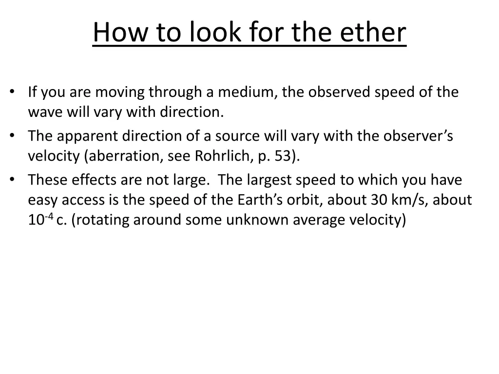 how to look for the ether