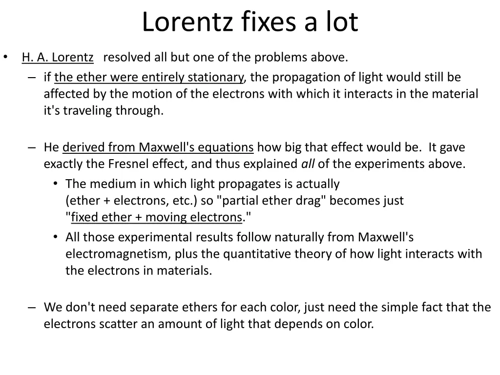 lorentz fixes a lot