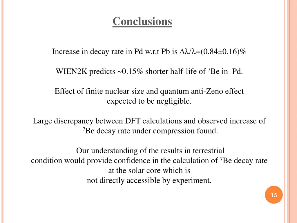 conclusions
