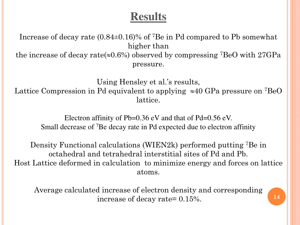 results