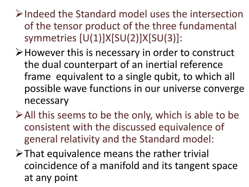 indeed the standard model uses the intersection