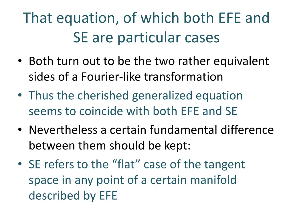 that equation of which both