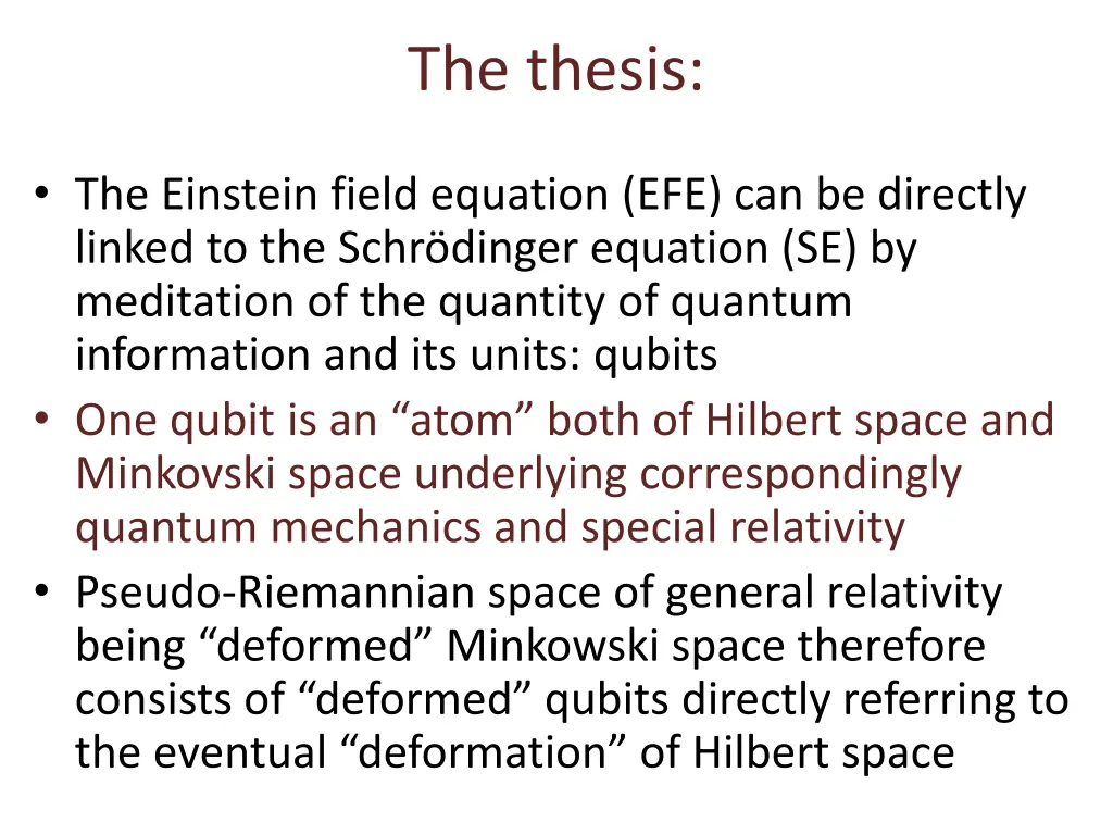 the thesis