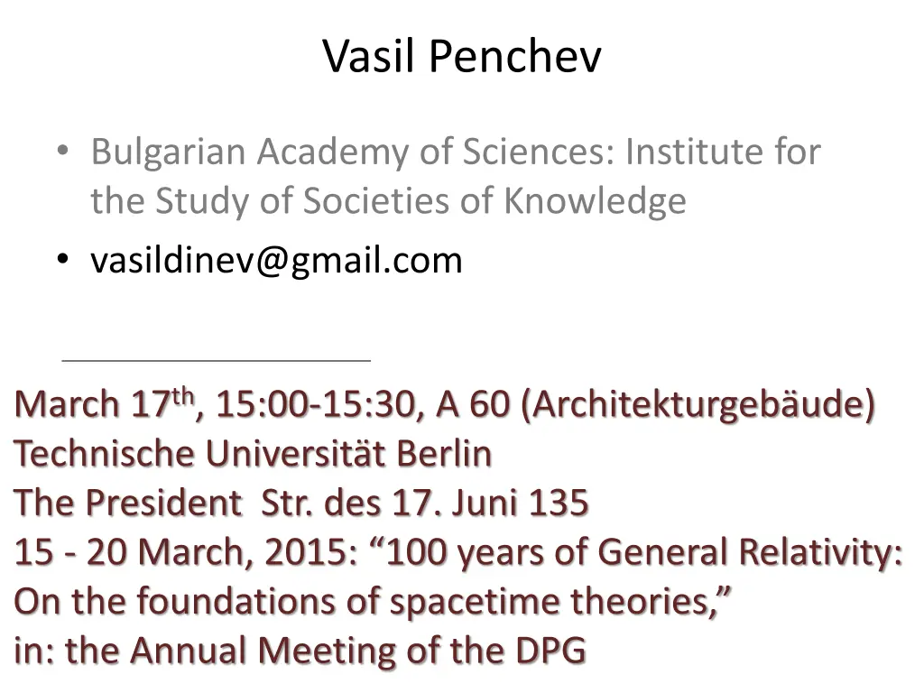 vasil penchev