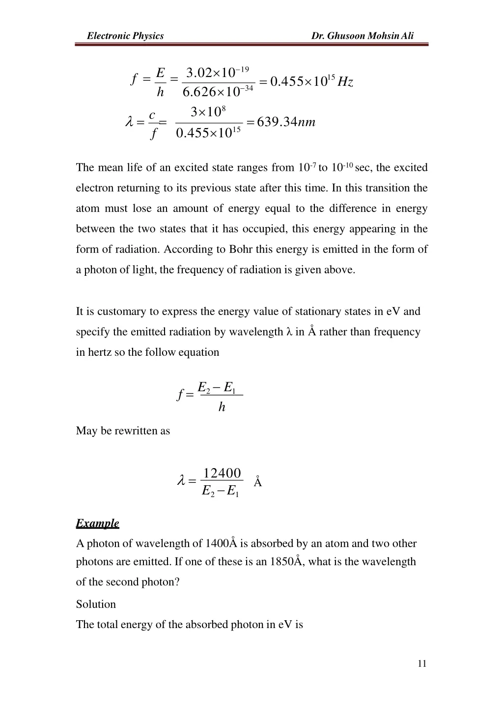 electronic physics 8