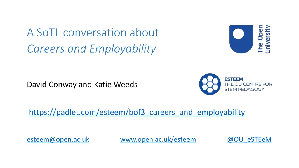 a sotl conversation about careers