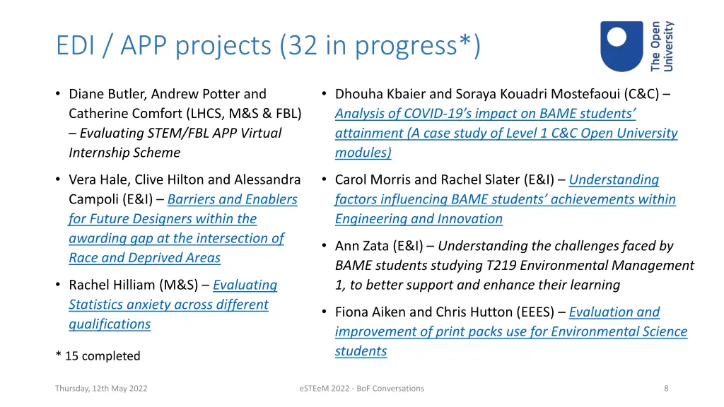 edi app projects 32 in progress