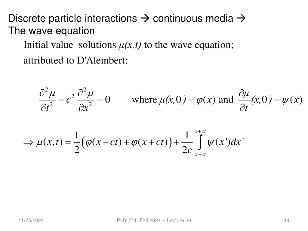 discrete particle interactions continuous media