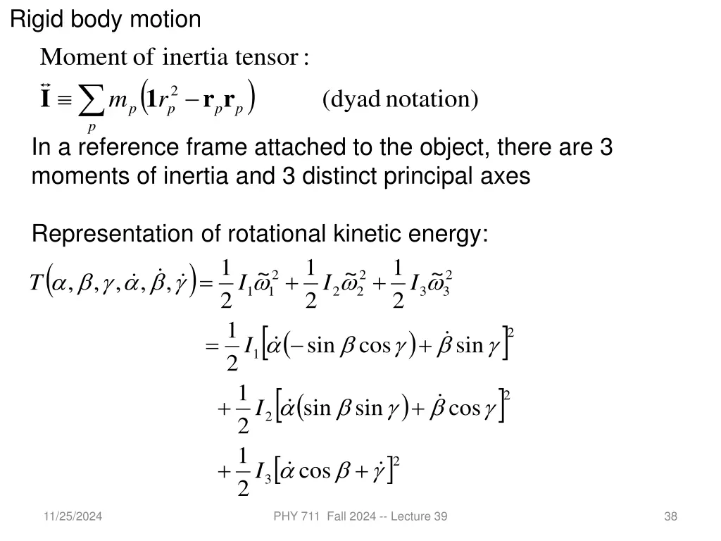 rigid body motion