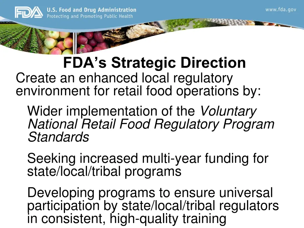 fda s strategic direction create an enhanced