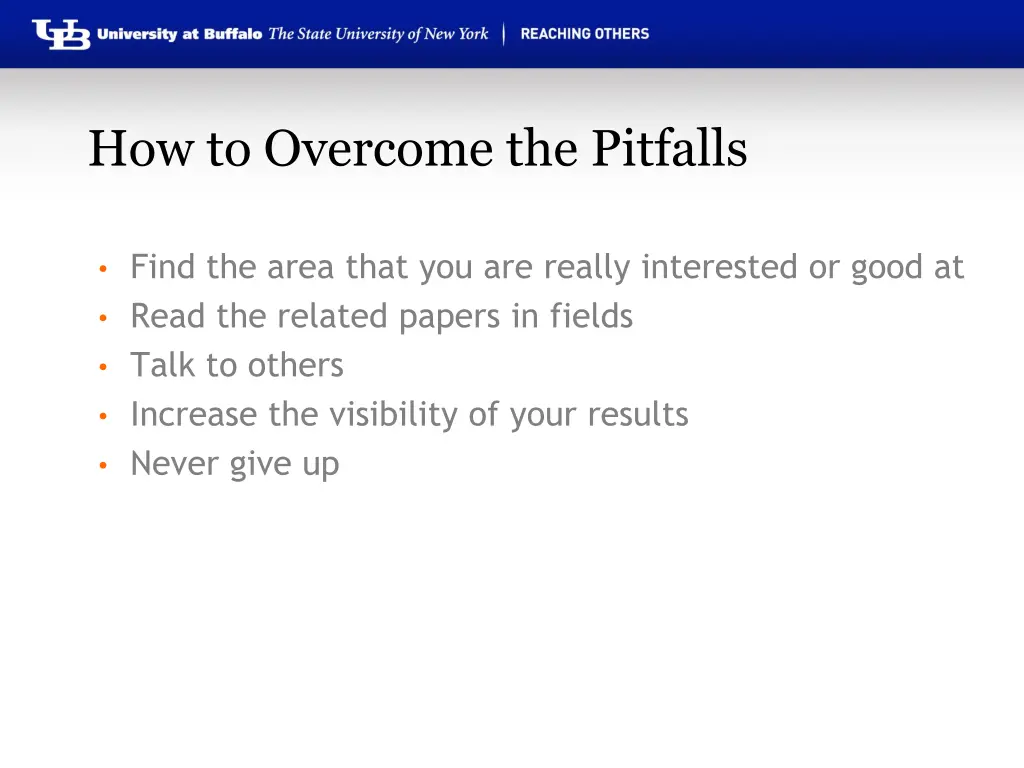 how to overcome the pitfalls