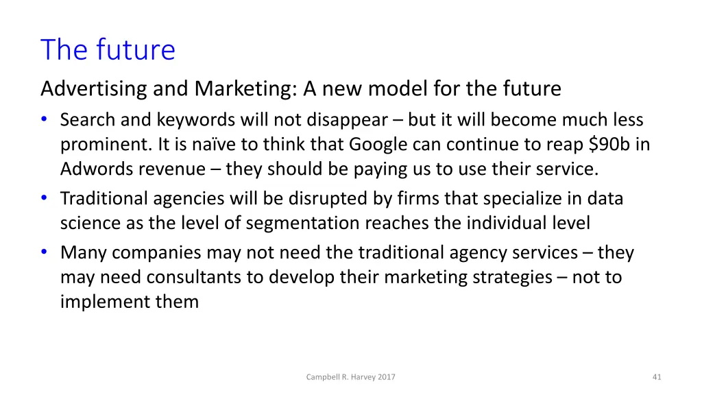 the future advertising and marketing a new model