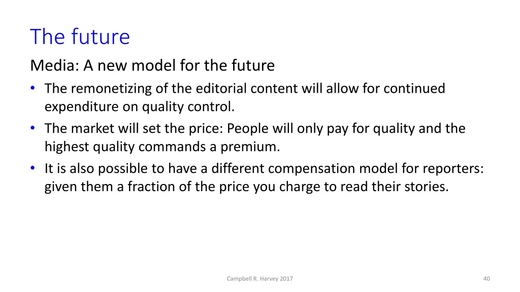 the future media a new model for the future