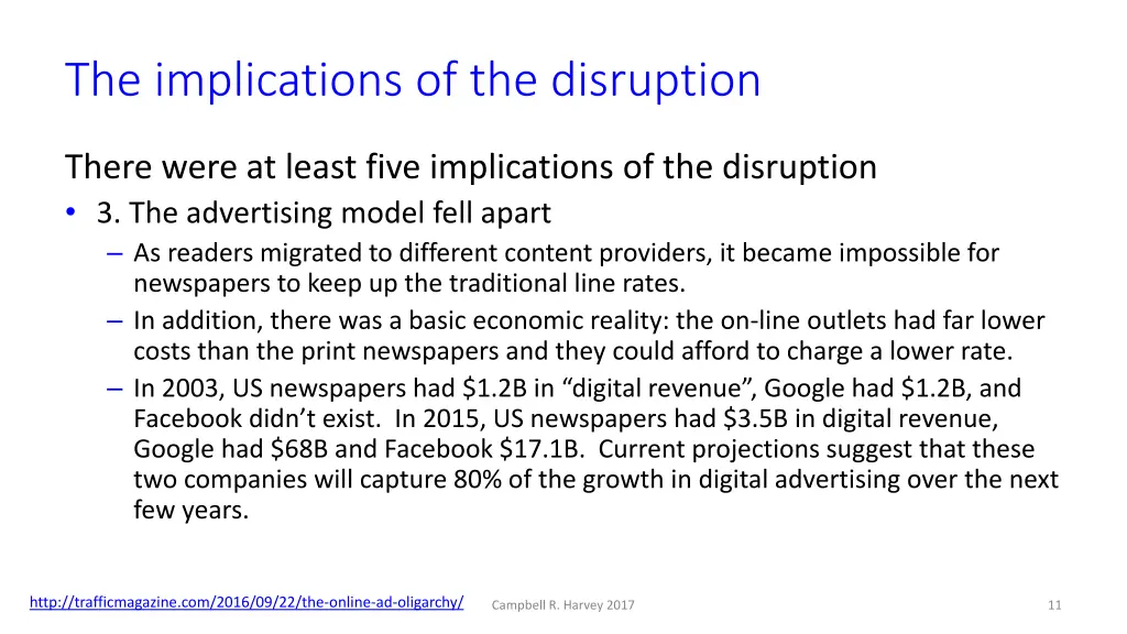 the implications of the disruption 2