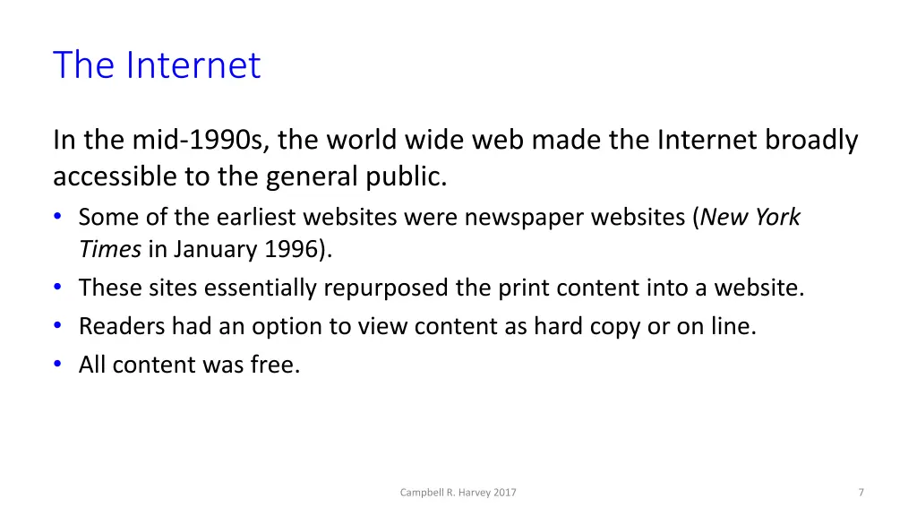 the internet
