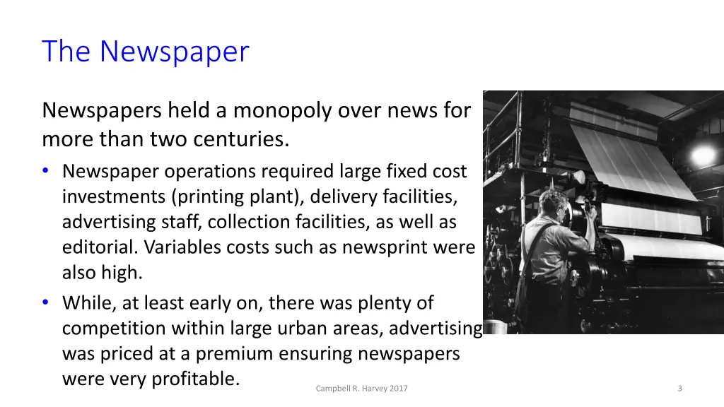 the newspaper