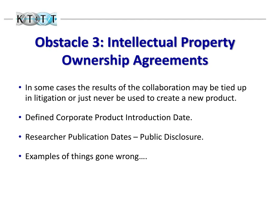 obstacle 3 intellectual property ownership 1