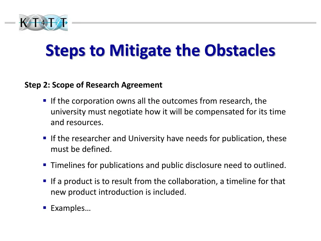 steps to mitigate the obstacles 2