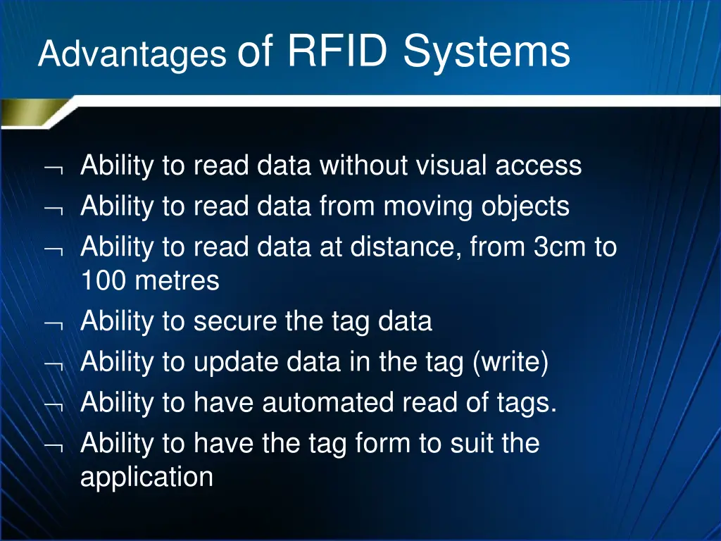 advantages of rfid systems