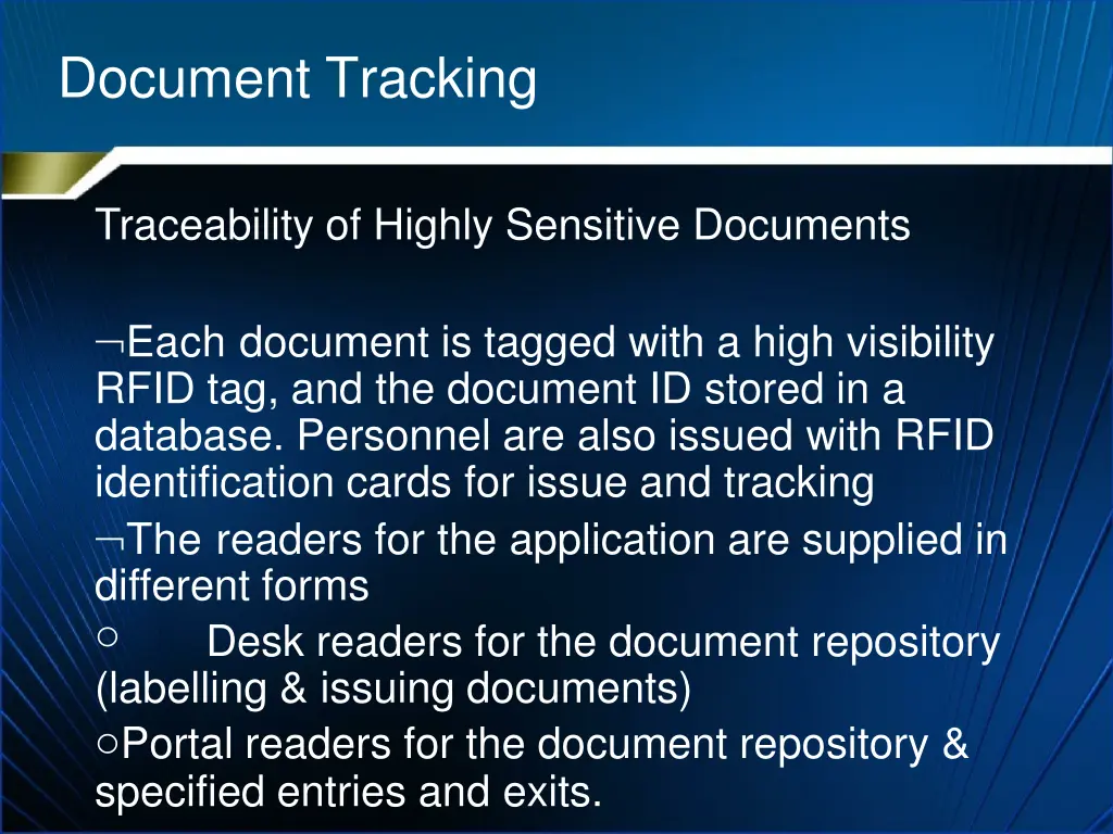 document tracking