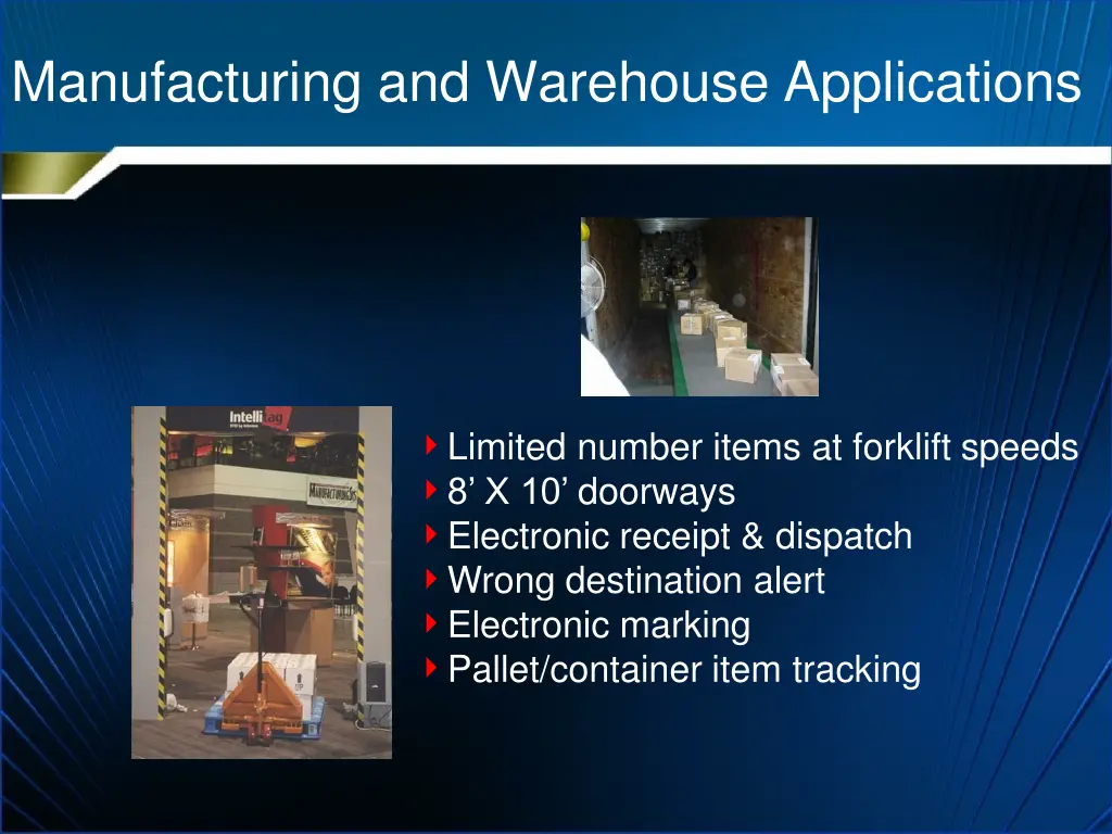 manufacturing and warehouse applications 1