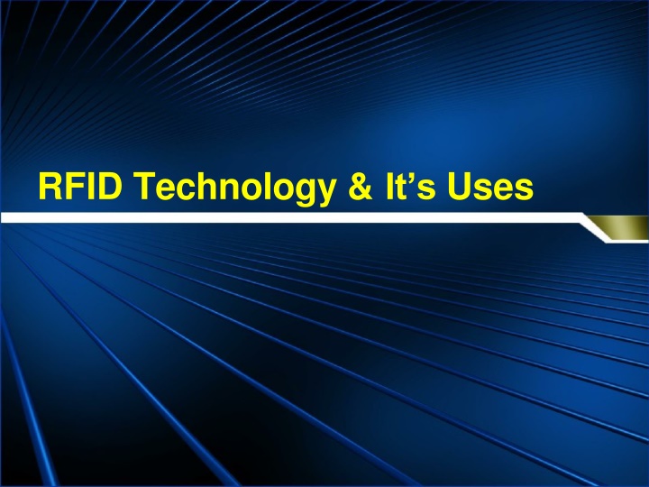 rfid technology it s uses