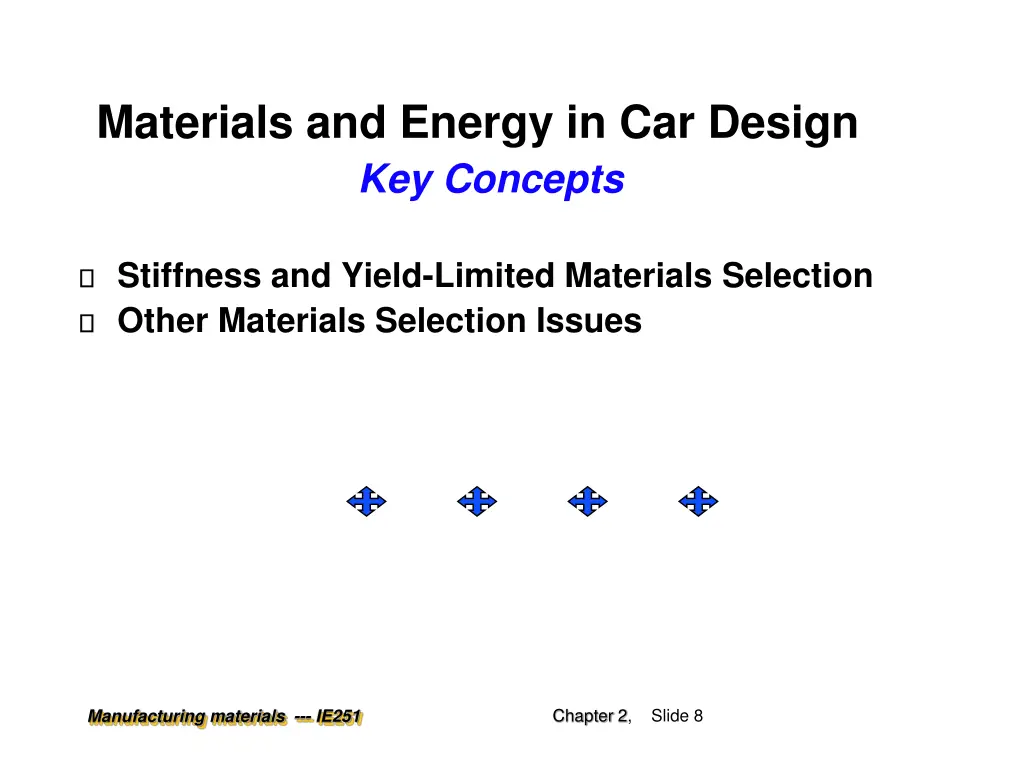 materials and energy in car design key concepts