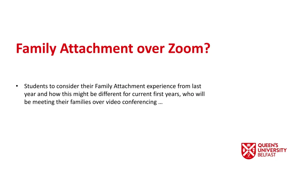 family attachment over zoom