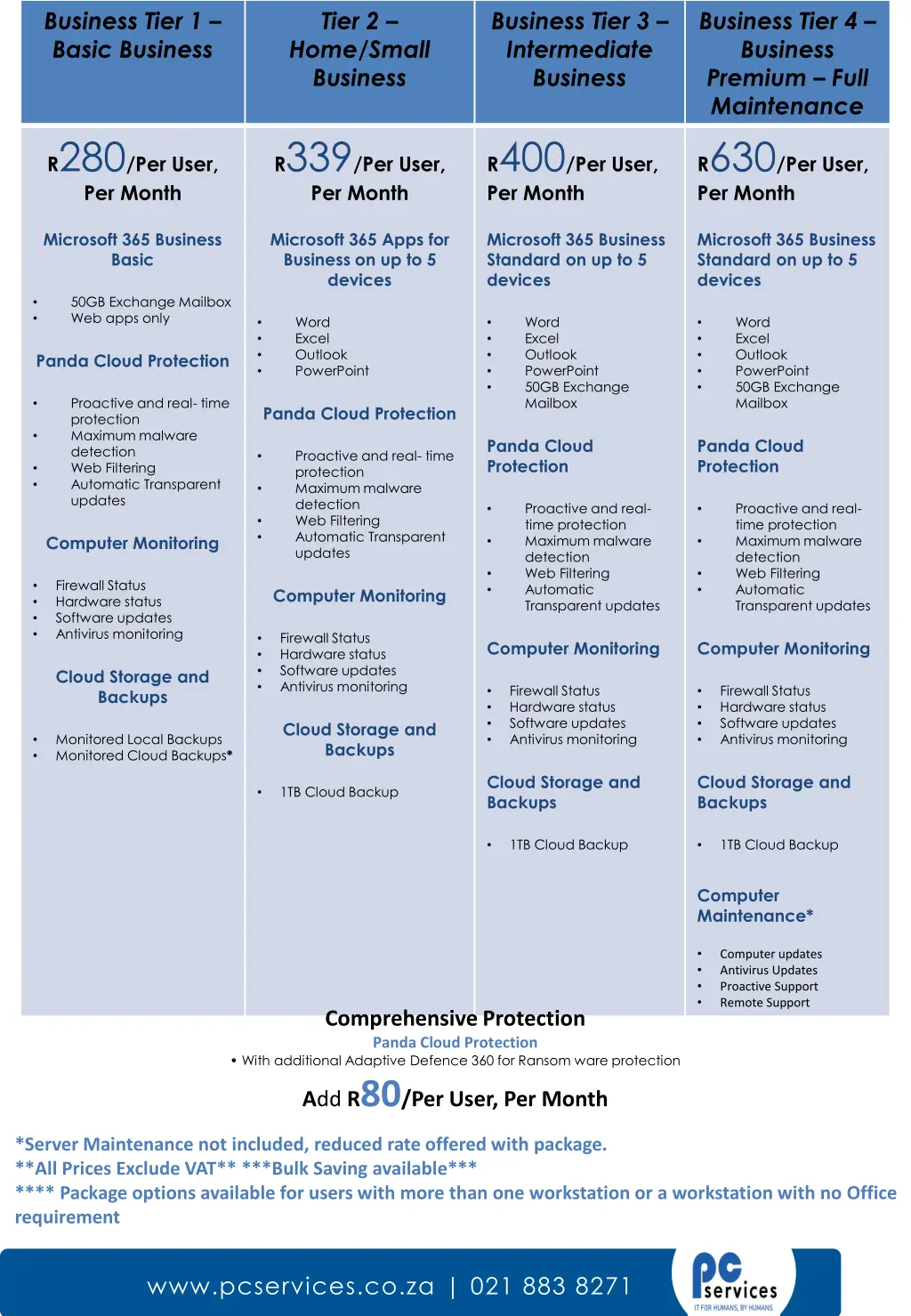 business tier 1 basic business