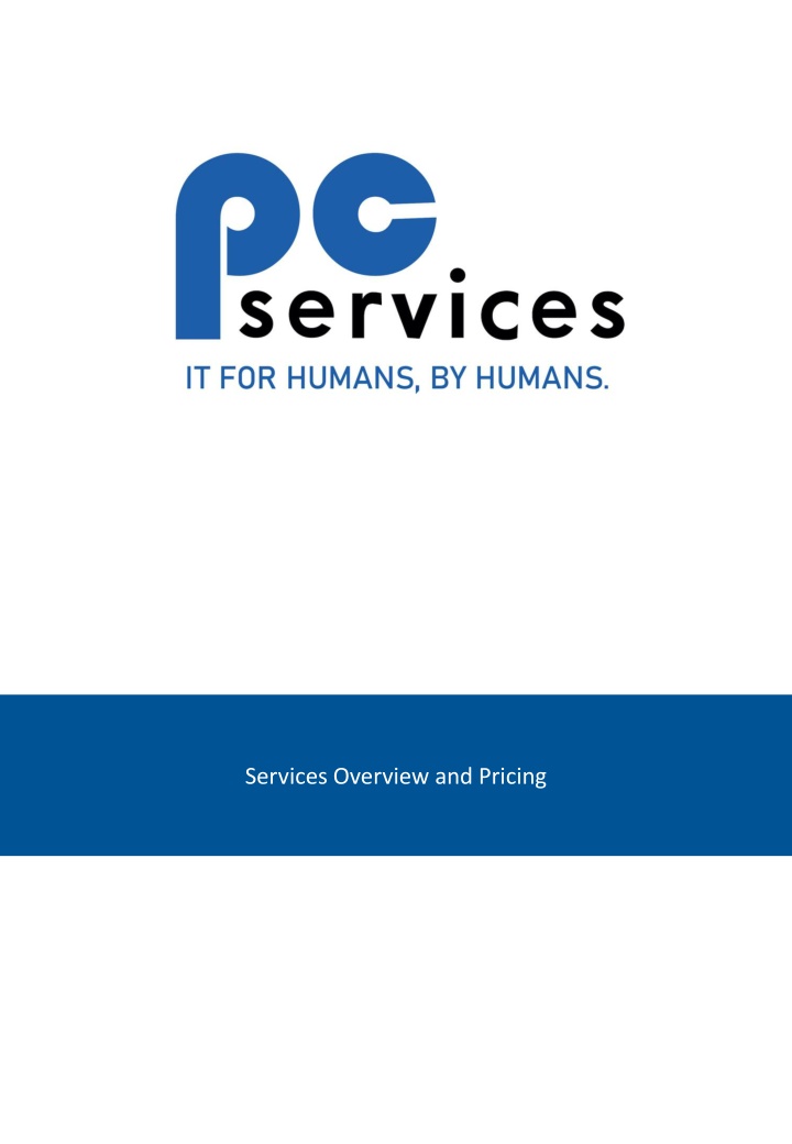 services overview and pricing