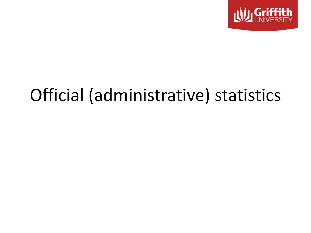 official administrative statistics
