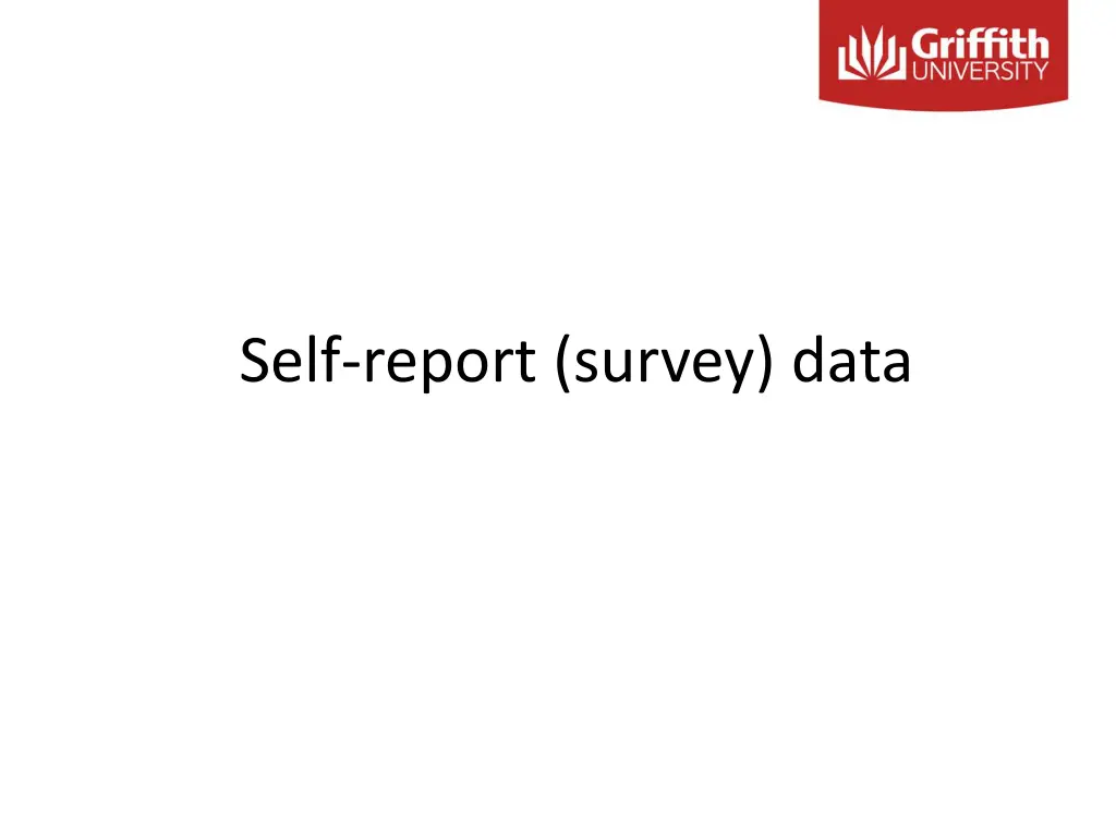 self report survey data