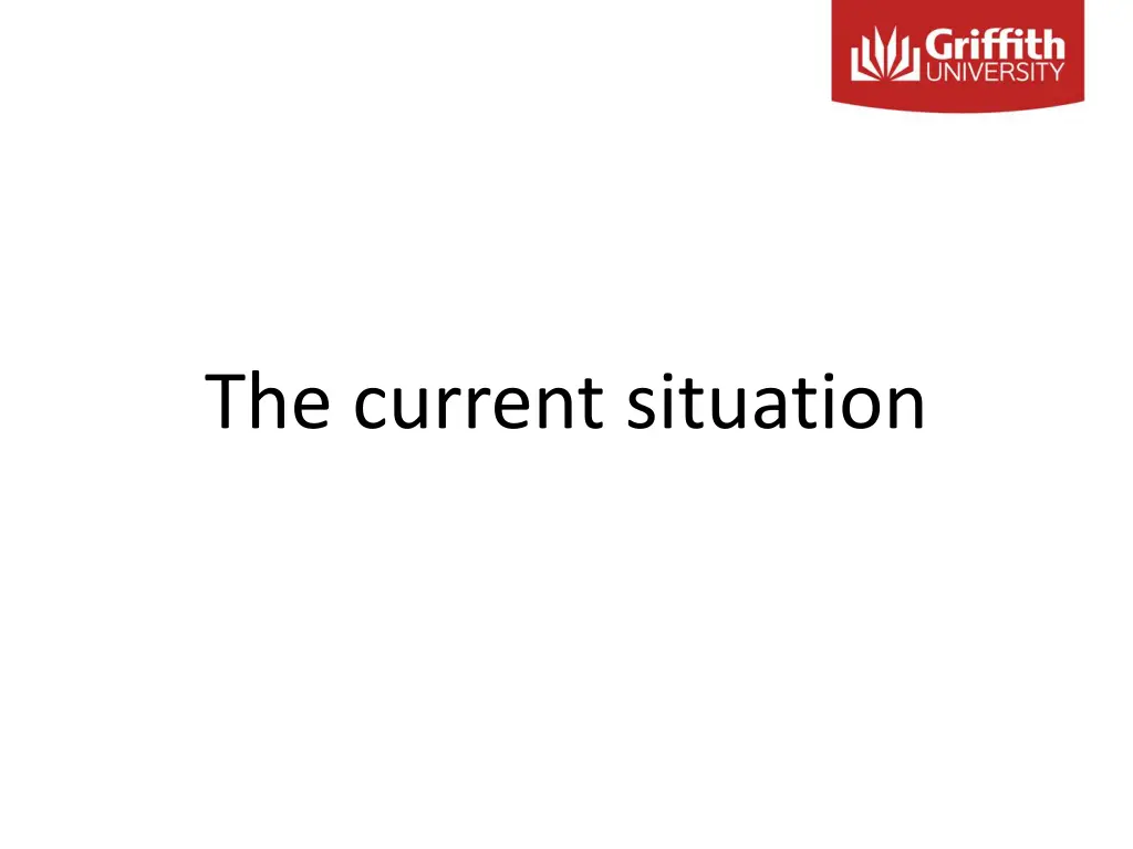 the current situation