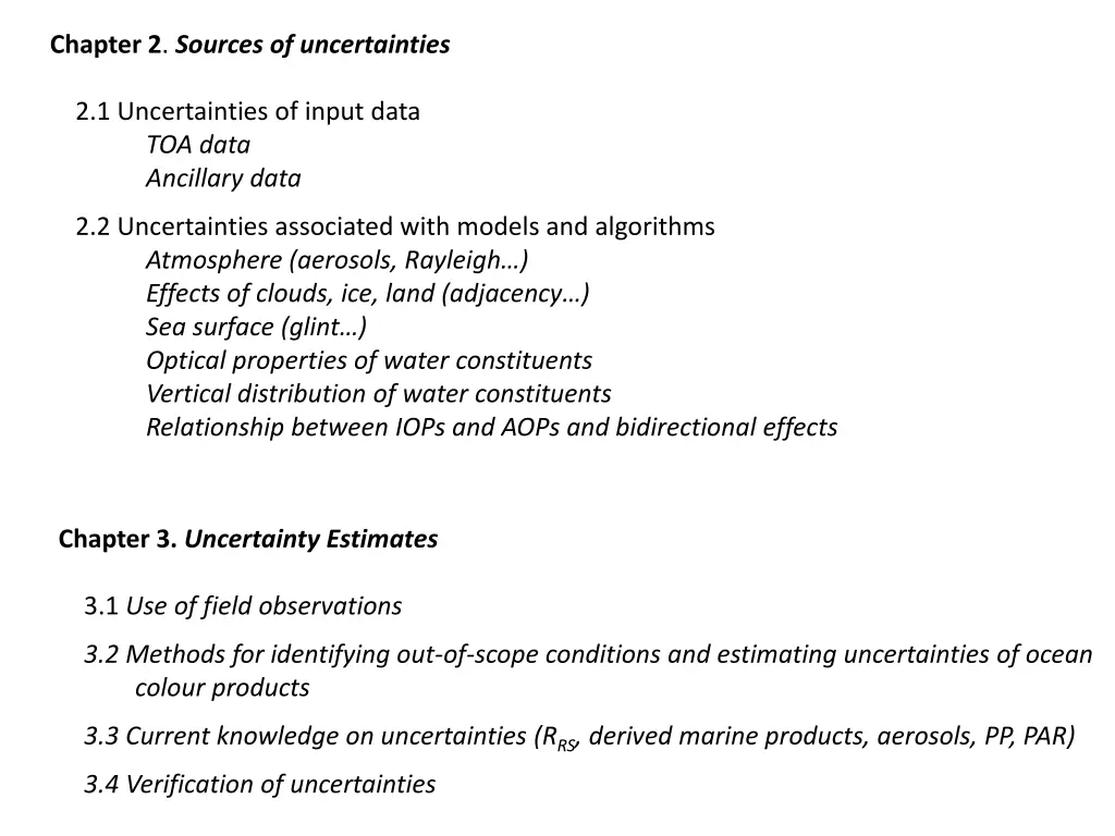 chapter 2 sources of uncertainties