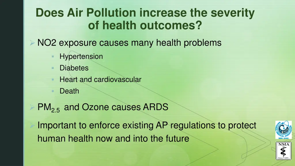 does air pollution increase the severity