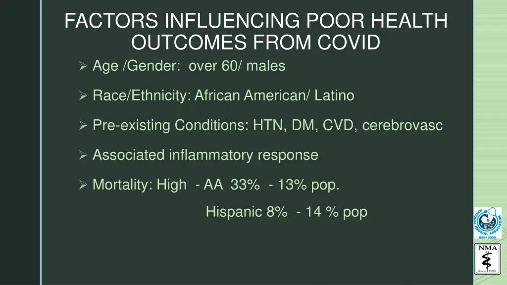 factors influencing poor health outcomes from