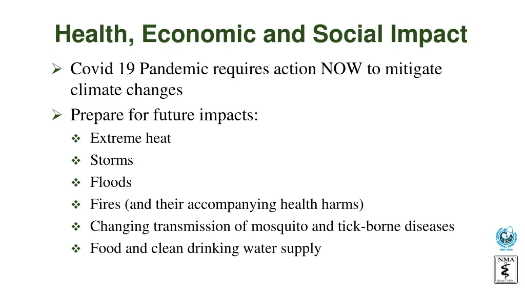health economic and social impact