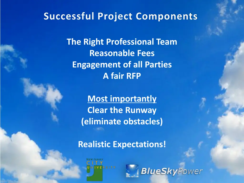 successful project components