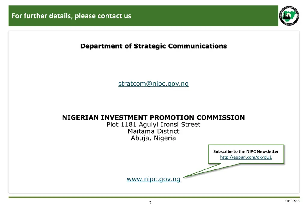 for further details please contact us