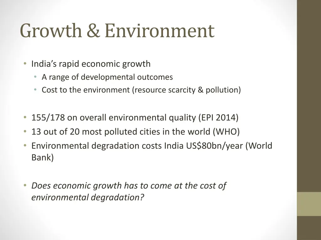 growth environment