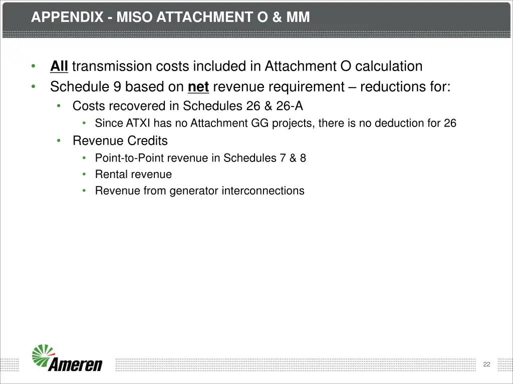 appendix miso attachment o mm