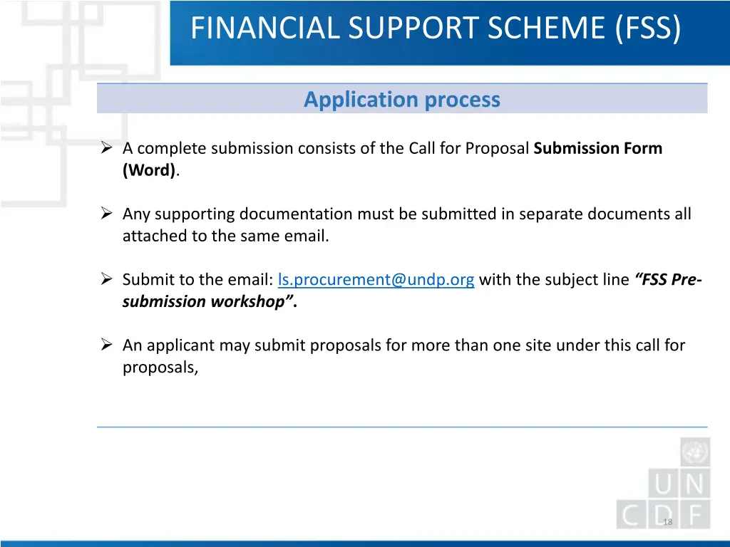 financial support scheme fss 16