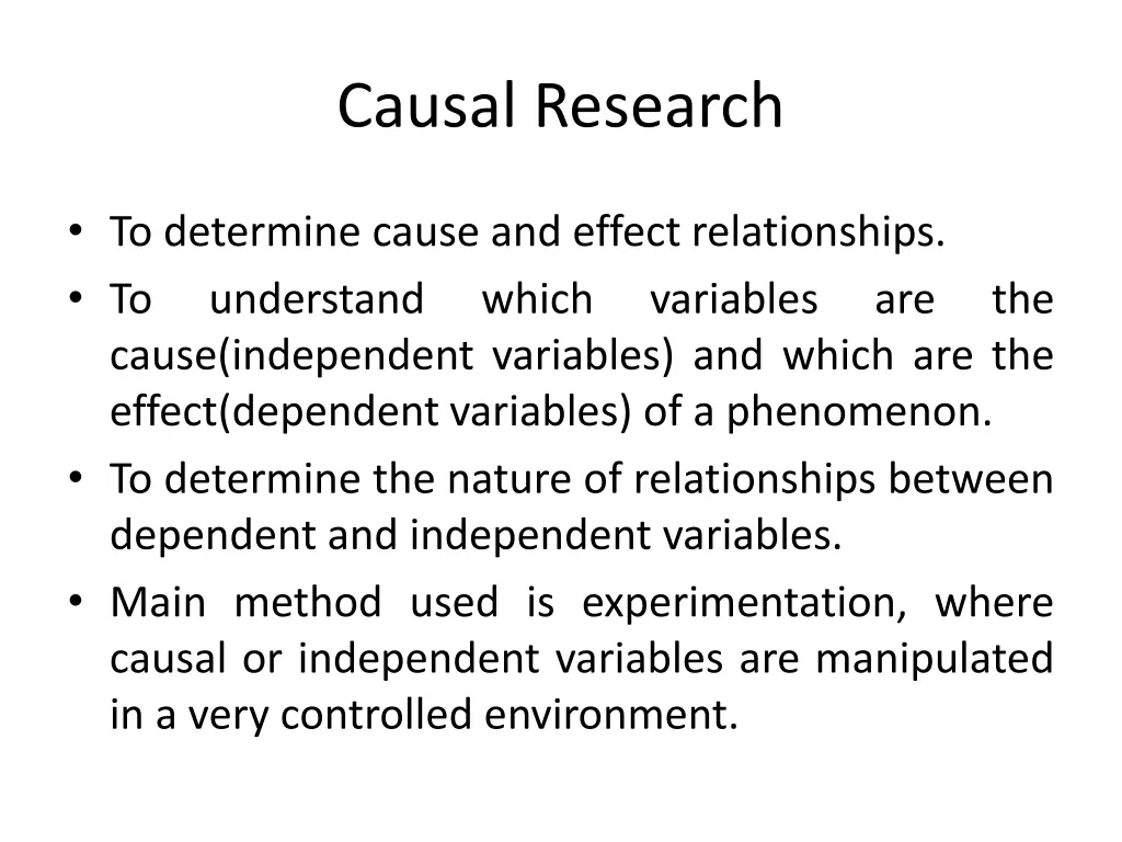 causal research