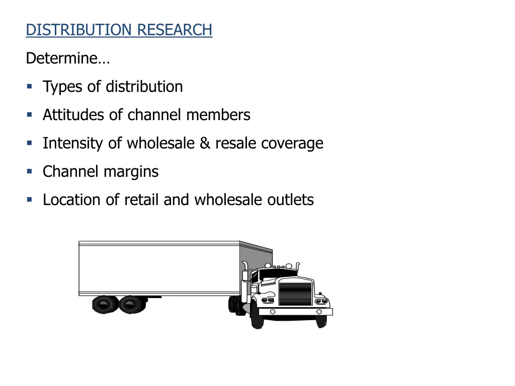 distribution research