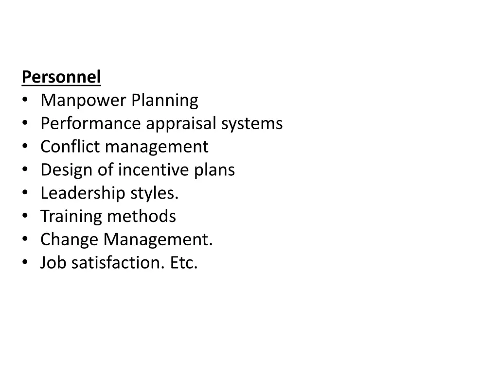 personnel manpower planning performance appraisal